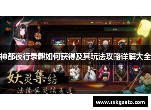 神都夜行录麒如何获得及其玩法攻略详解大全